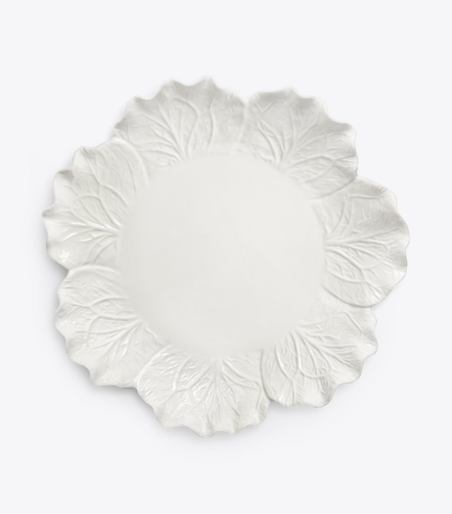 Tory Burch Lettuce Ware Round Serving Platter - White