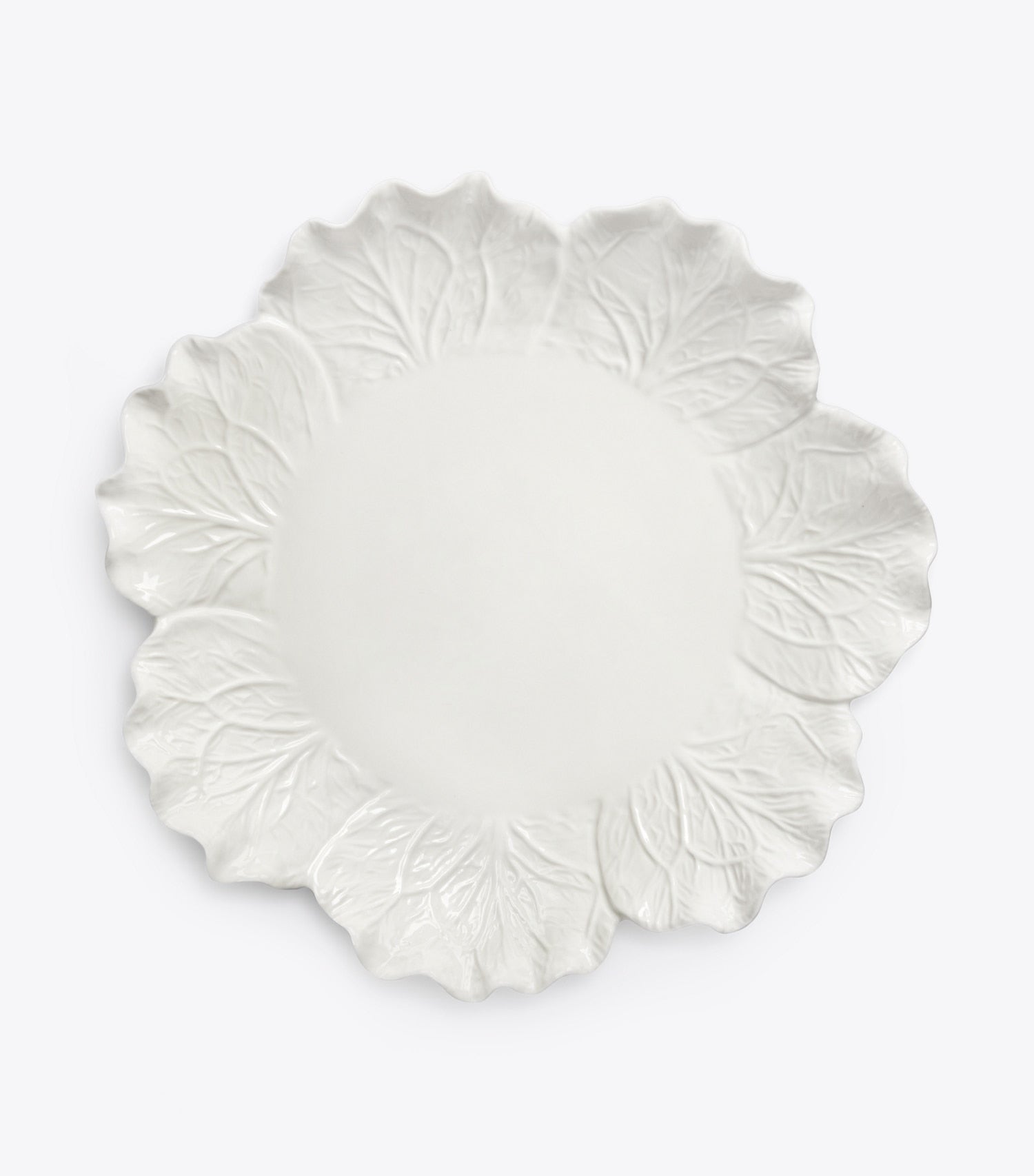 Tory Burch Lettuce Ware Round Serving Platter - White