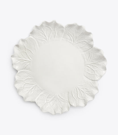 Tory Burch Lettuce Ware Round Serving Platter - White