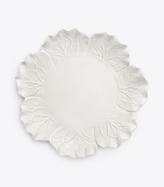 Tory Burch Lettuce Ware Round Serving Platter - White