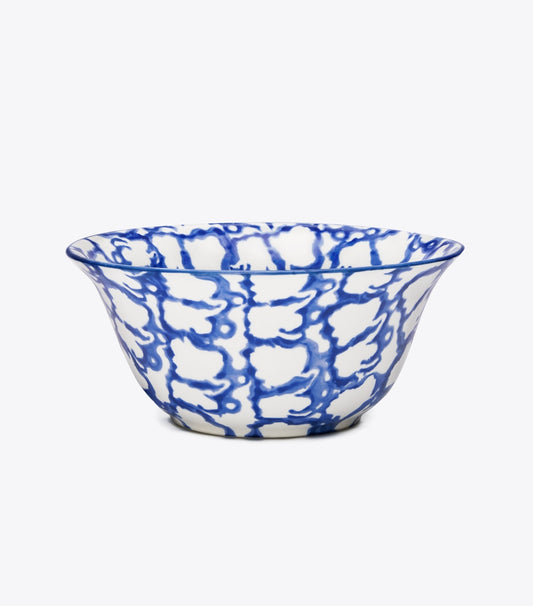 Tory Burch Spongeware Small Bowl, Set of 4 - Smoke Ring