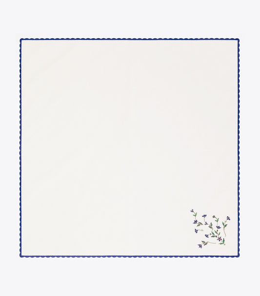 Tory Burch Jolie Fleur Embroidered Napkin, Set of 4 - New Ivory