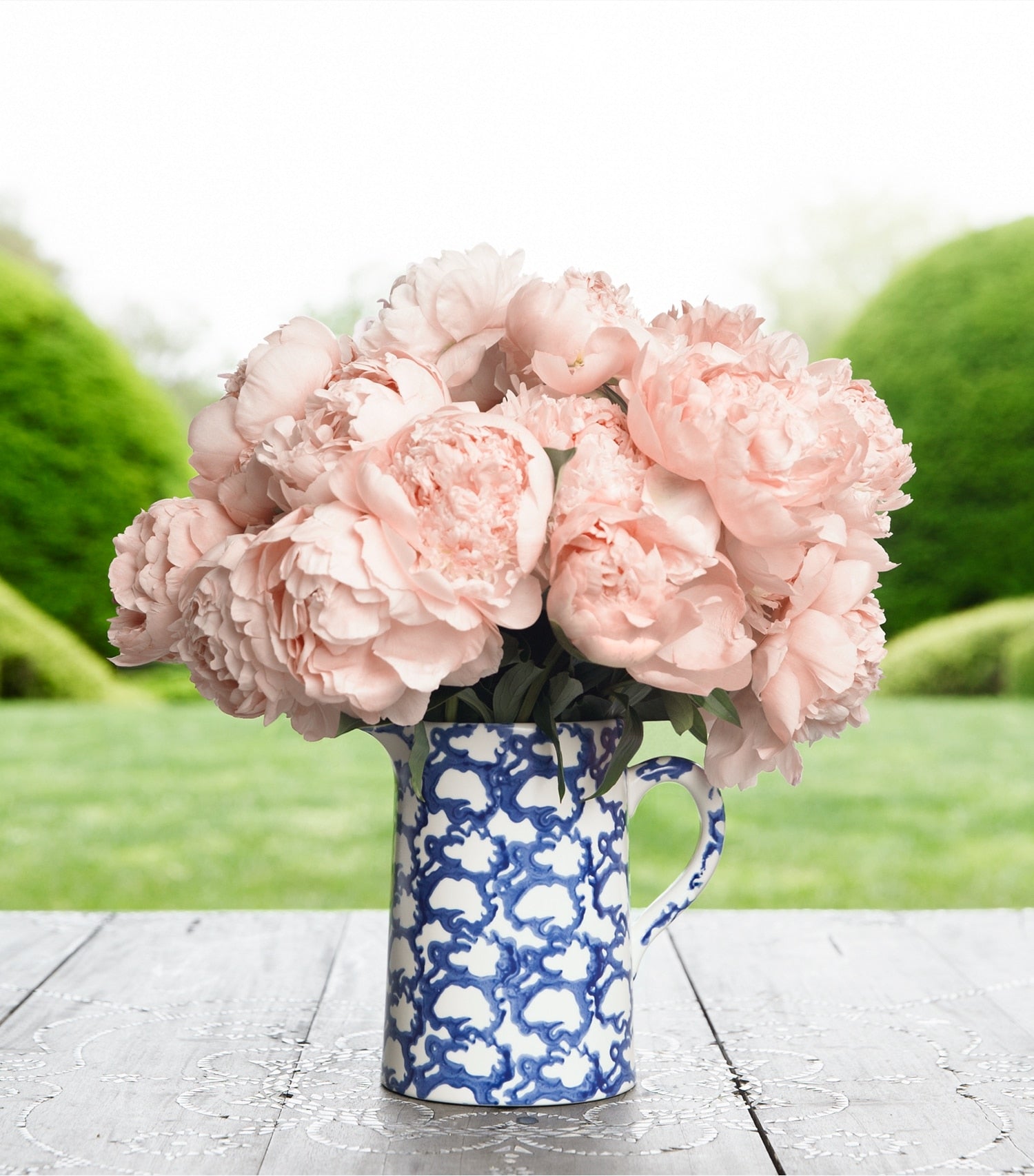 Tory Burch Spongeware Pitcher - Smoke Ring