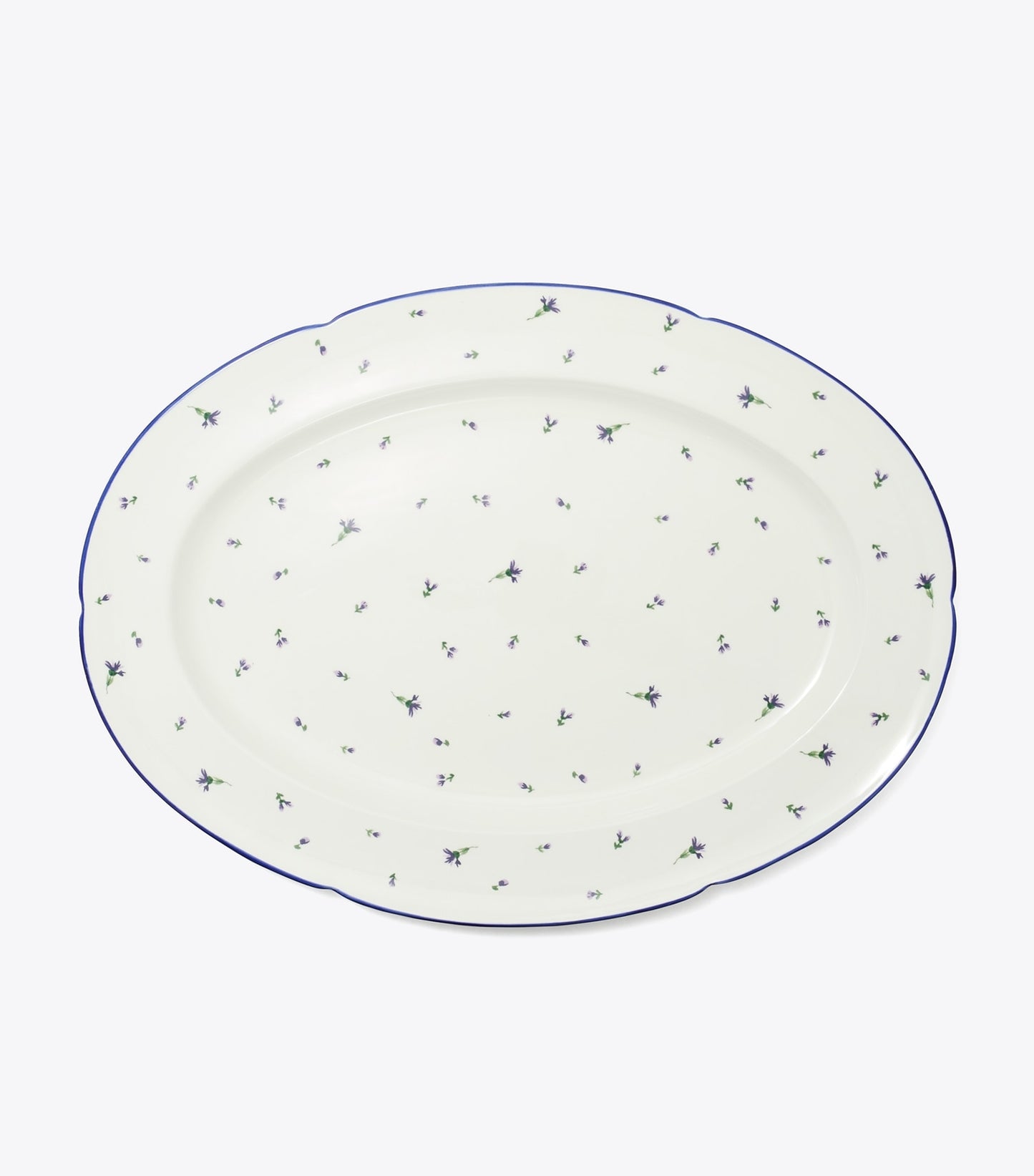 Tory Burch Jolie Fleur Platter - New Ivory