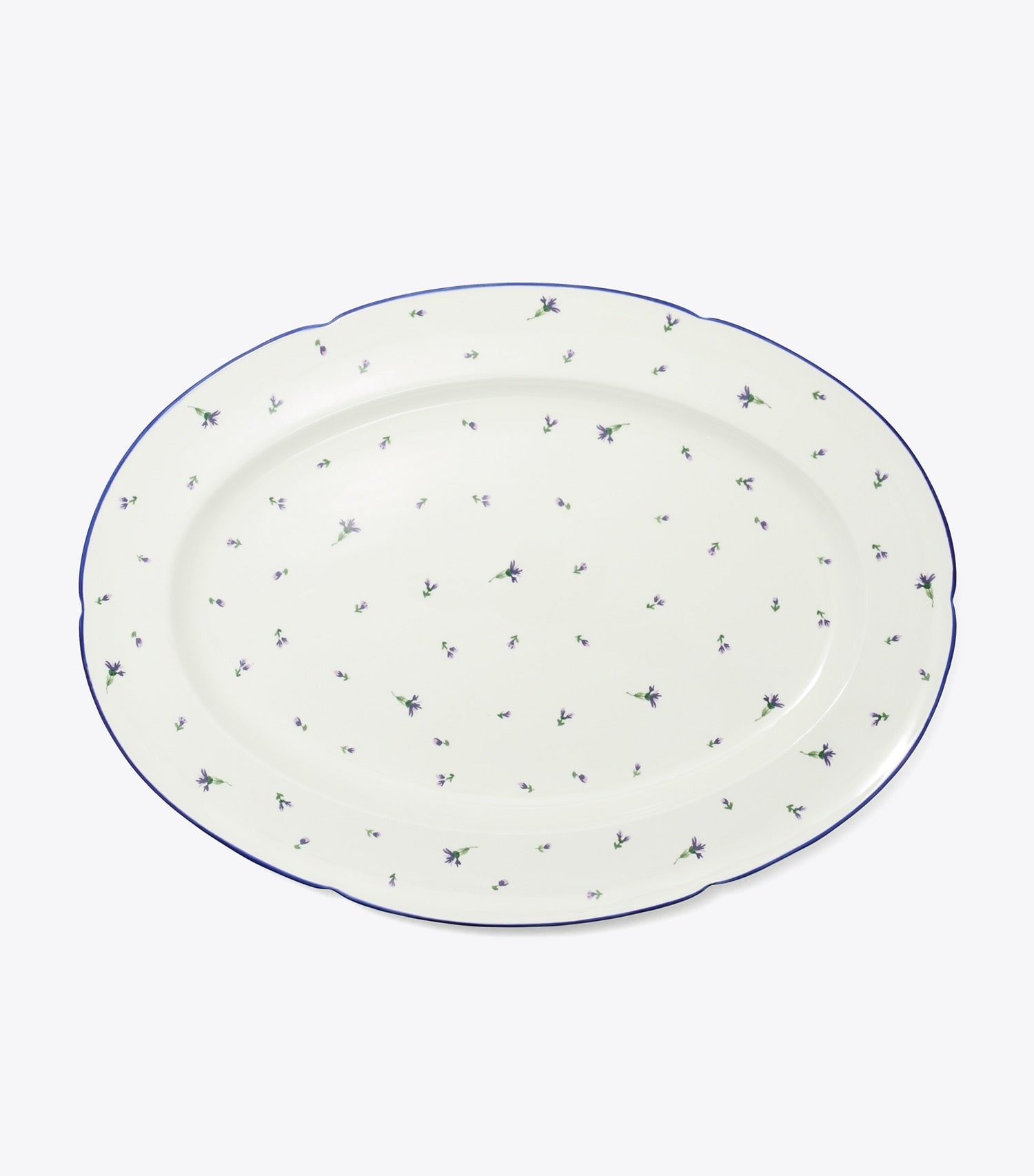 Tory Burch Jolie Fleur Platter - New Ivory