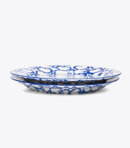 Tory Burch Spongeware Dinner Plate, Set of 2 - Smoke Ring