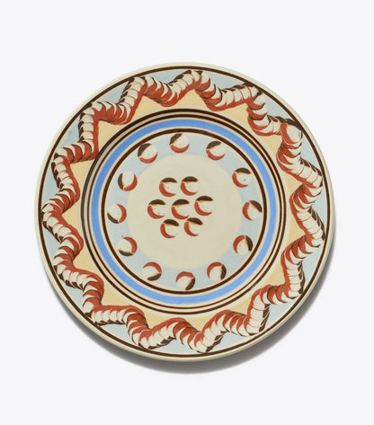Tory Burch Mochaware Salad Plate, Set of 4 - Brown / Blue