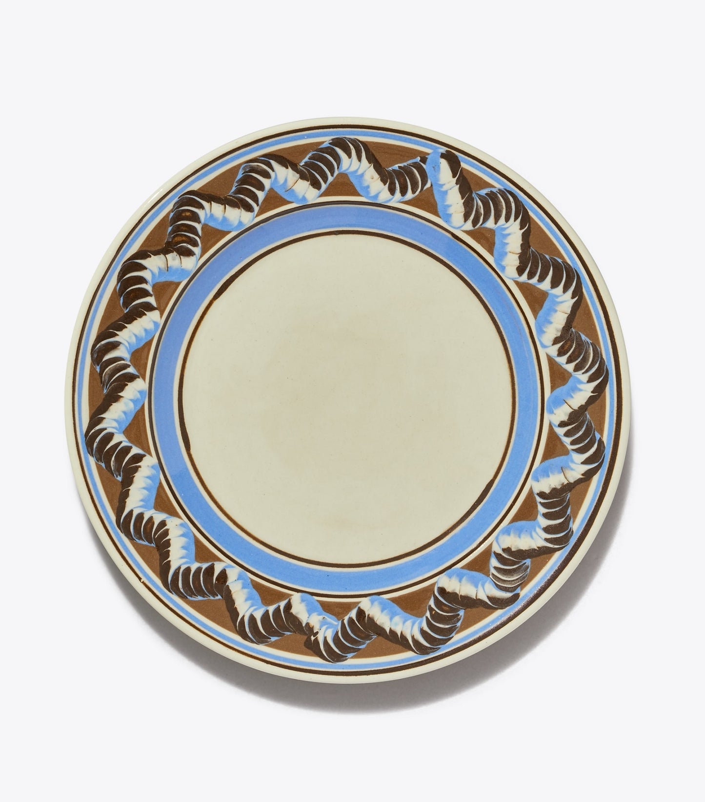 Tory Burch Mochaware Dinner Plate, Set of 2 - Brown / Blue