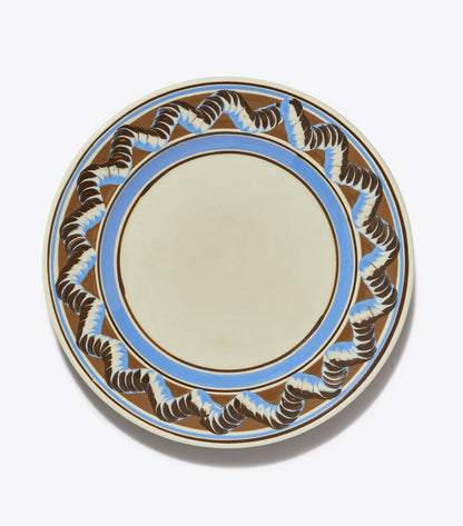 Tory Burch Mochaware Dinner Plate, Set of 2 - Brown / Blue