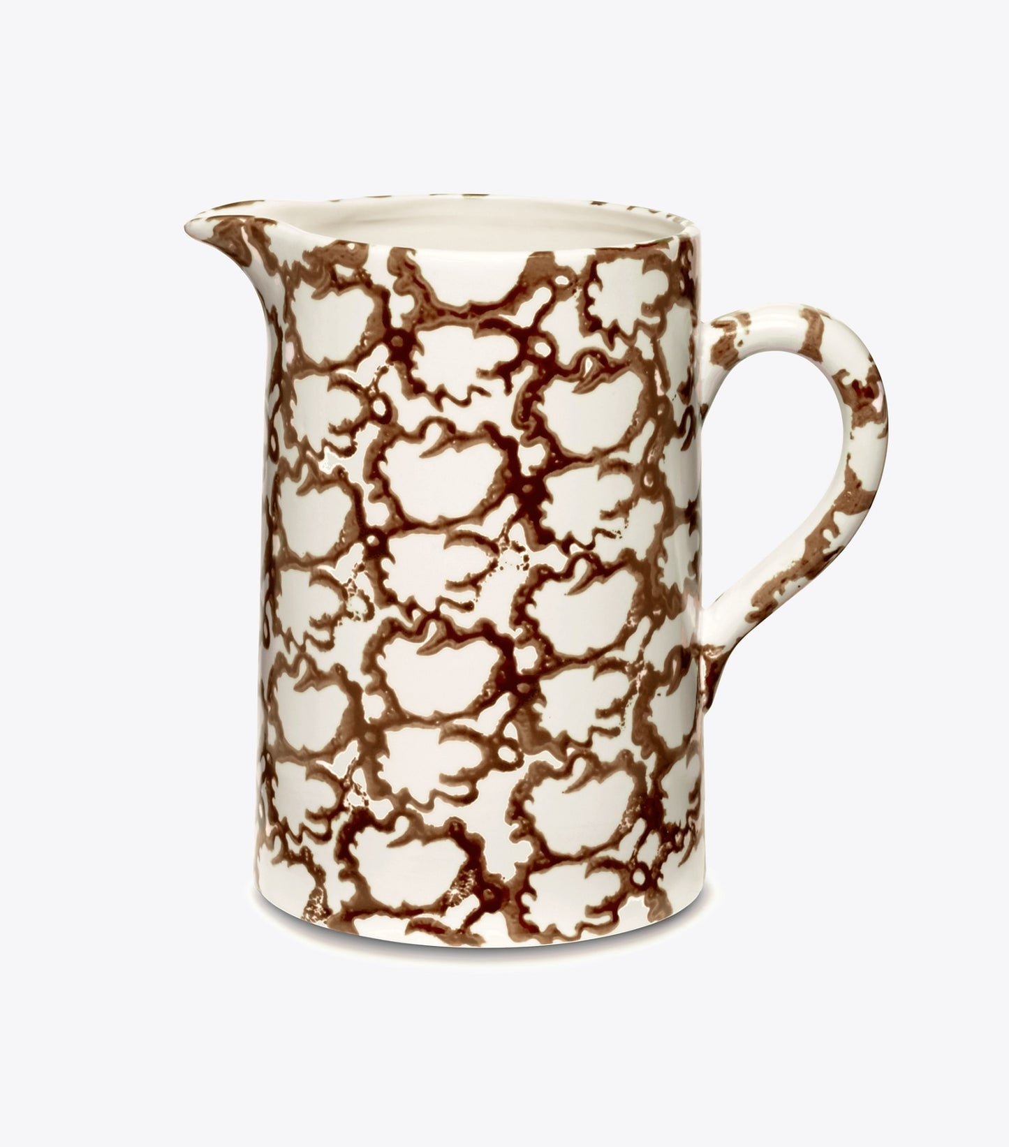 Tory Burch Spongeware Pitcher - Brown/Smoke Ring