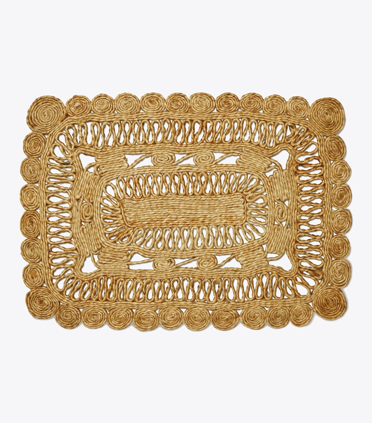 Tory Burch Rectangle Jute Placemat, Set of 4 - Natural