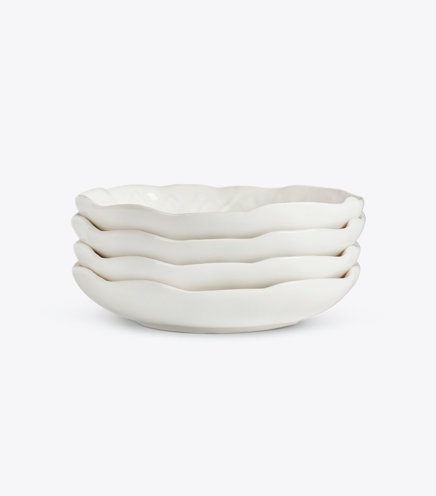 Tory Burch Lettuce Ware Canapé Plate, Set of 4 - White