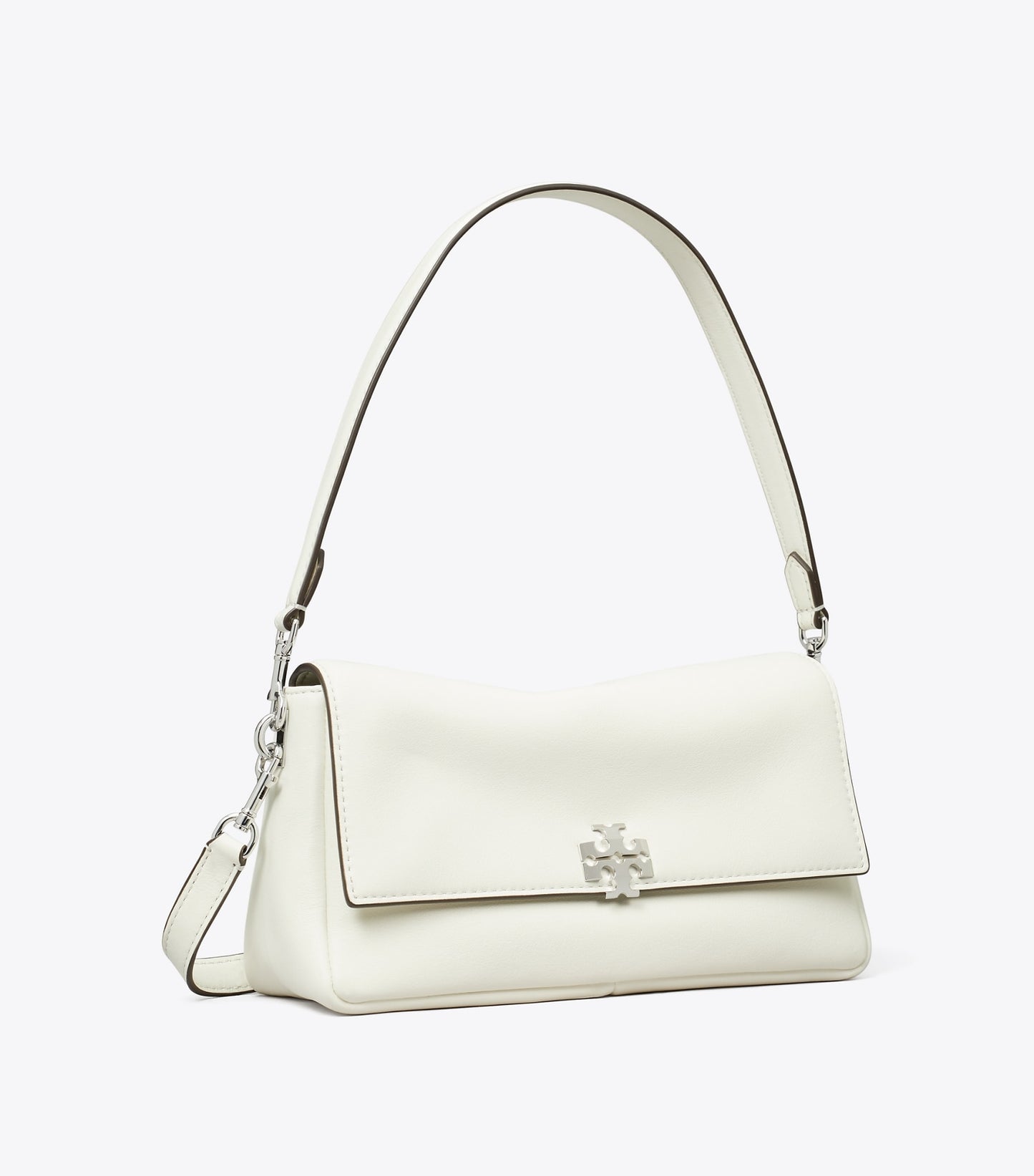 Tory Burch Small Charlie Shoulder Bag - Bianco