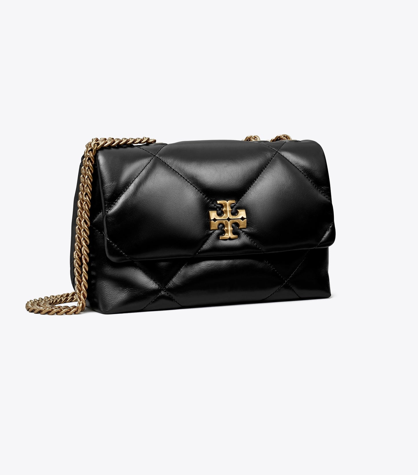 Tory Burch Small Kira Diamond Quilt Shoulder Bag - Black