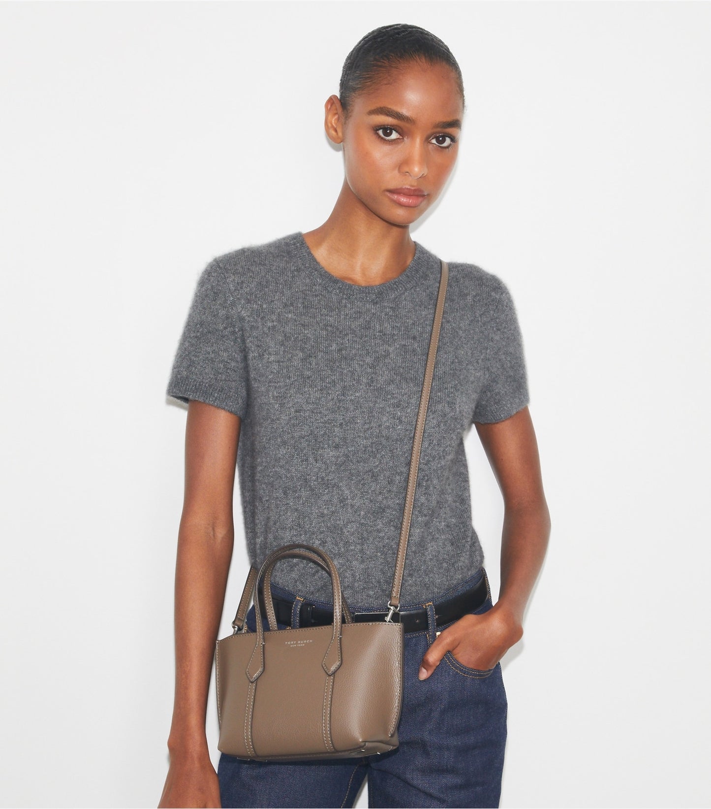 Tory Burch Mini Perry Tote - Wild Mushroom