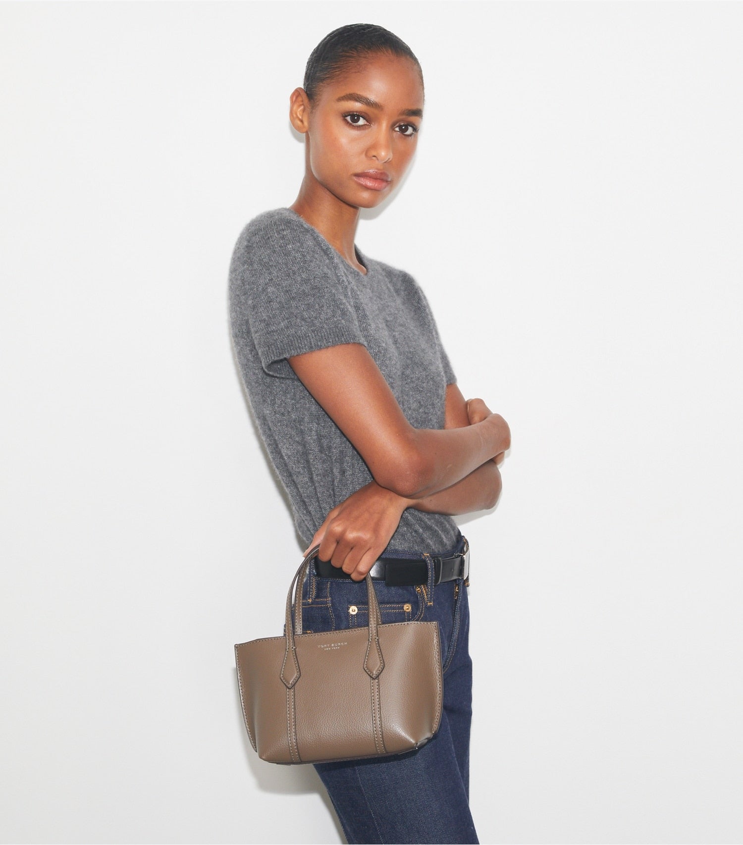 Tory Burch Mini Perry Tote - Wild Mushroom