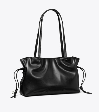 Tory Burch Small Ella natuura™ Drawstring Tote - Black