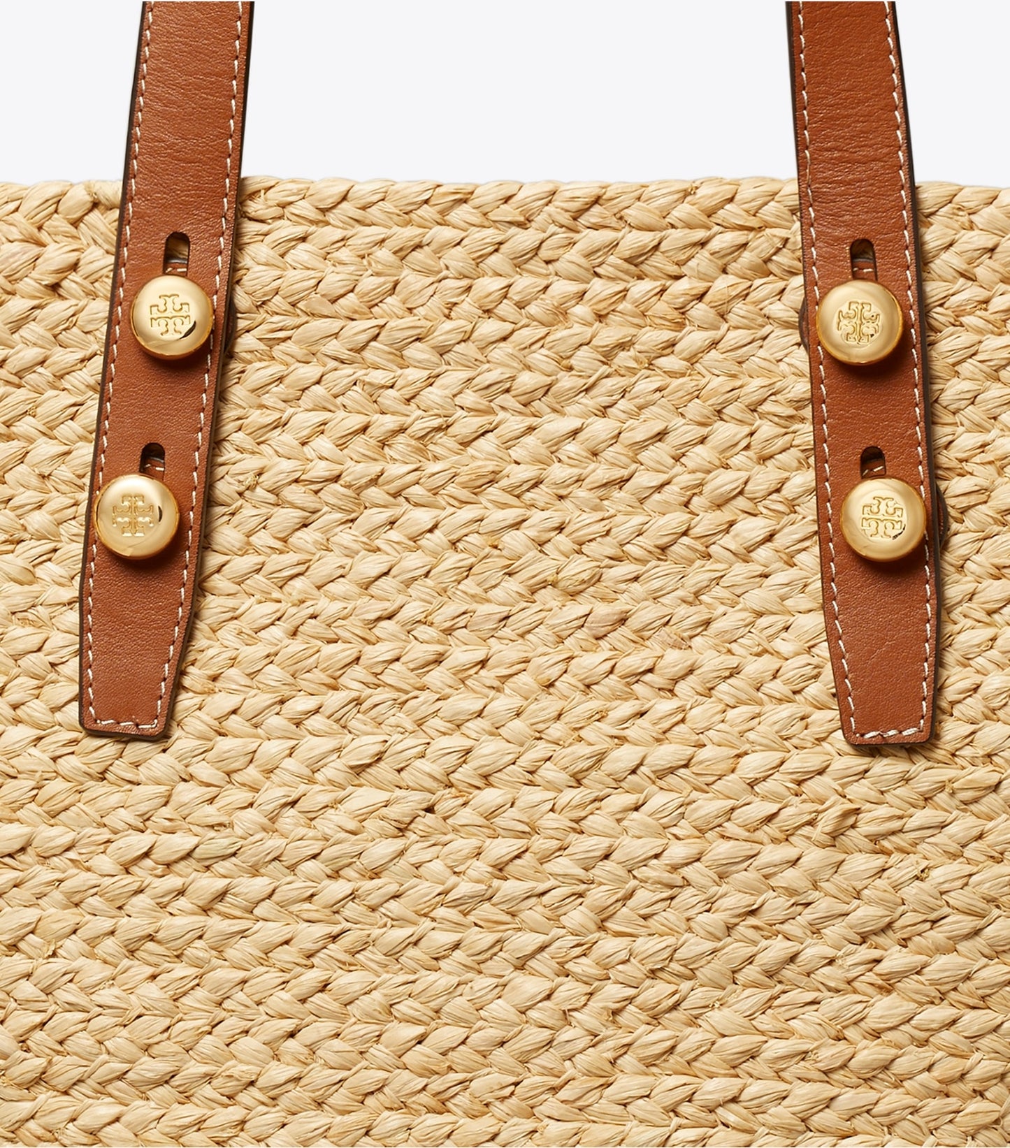 Tory Burch Small Romy Basket Tote - Natural