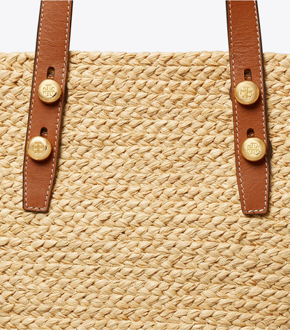 Tory Burch Small Romy Basket Tote - Natural