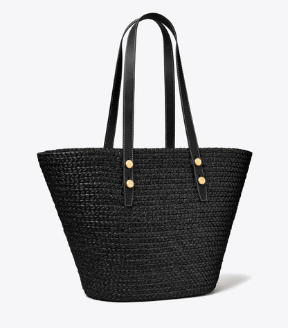 Tory Burch Large Romy Basket Tote - Black