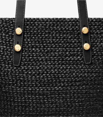 Tory Burch Large Romy Basket Tote - Black
