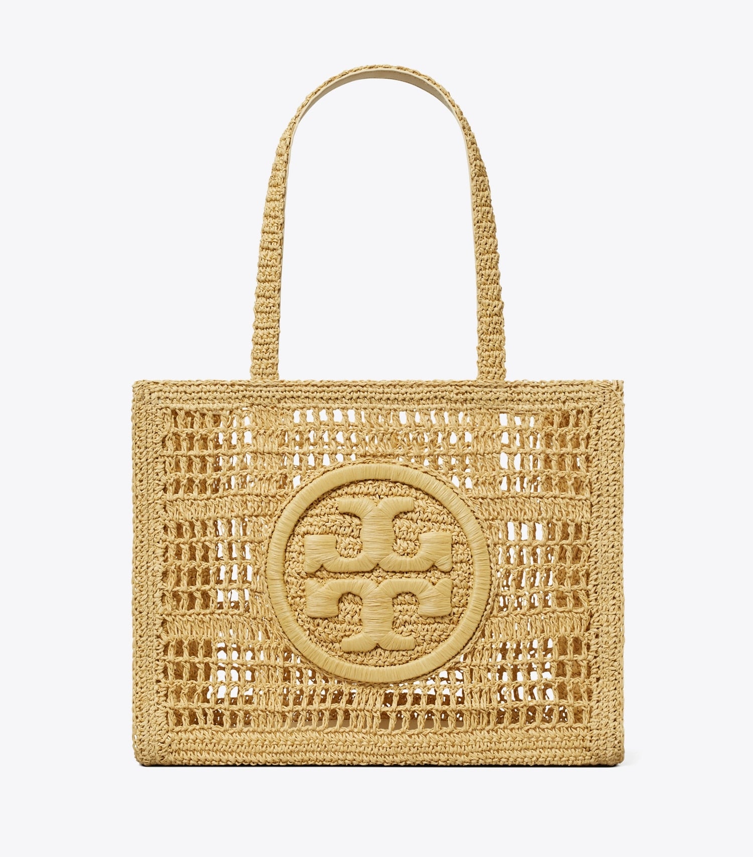 Tory Burch Small Ella Hand-Crocheted Tote - Natural