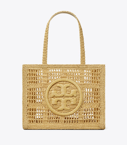 Tory Burch Small Ella Hand-Crocheted Tote - Natural