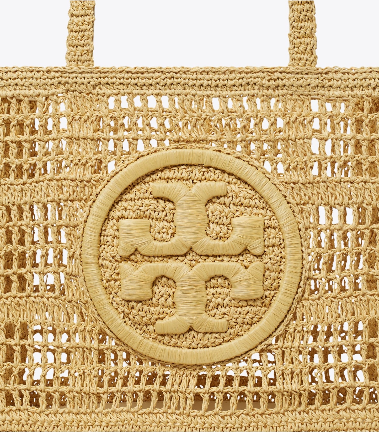 Tory Burch Small Ella Hand-Crocheted Tote - Natural