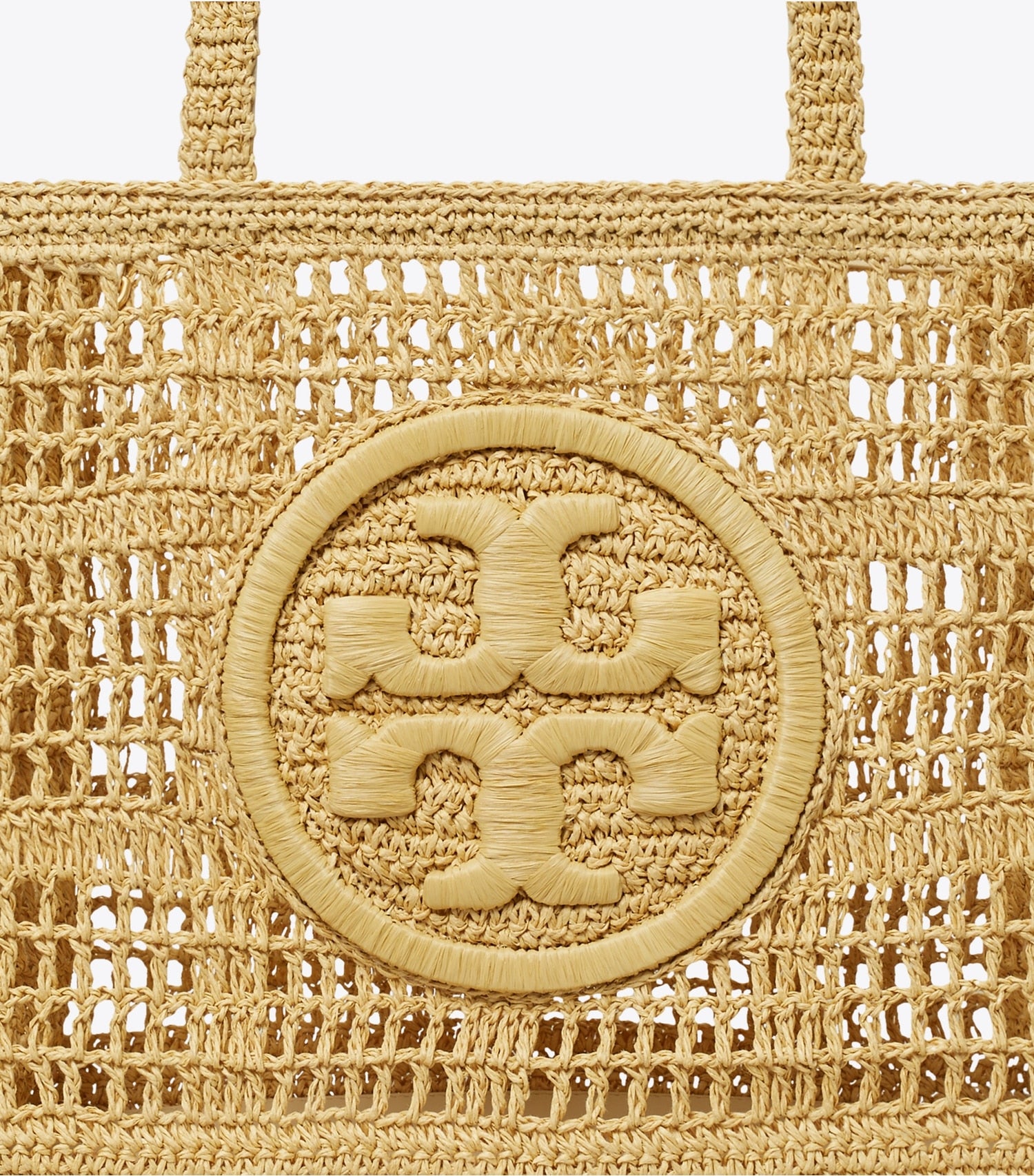 Tory Burch Small Ella Hand-Crocheted Tote - Natural