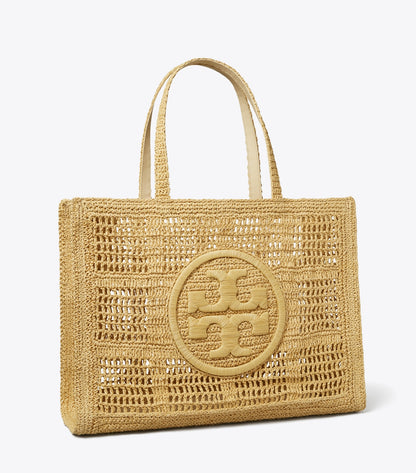 Tory Burch Large Ella Hand-Crocheted Tote - Natural