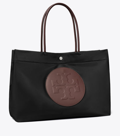 Tory Burch Ella Twist Reversible Tote - Black