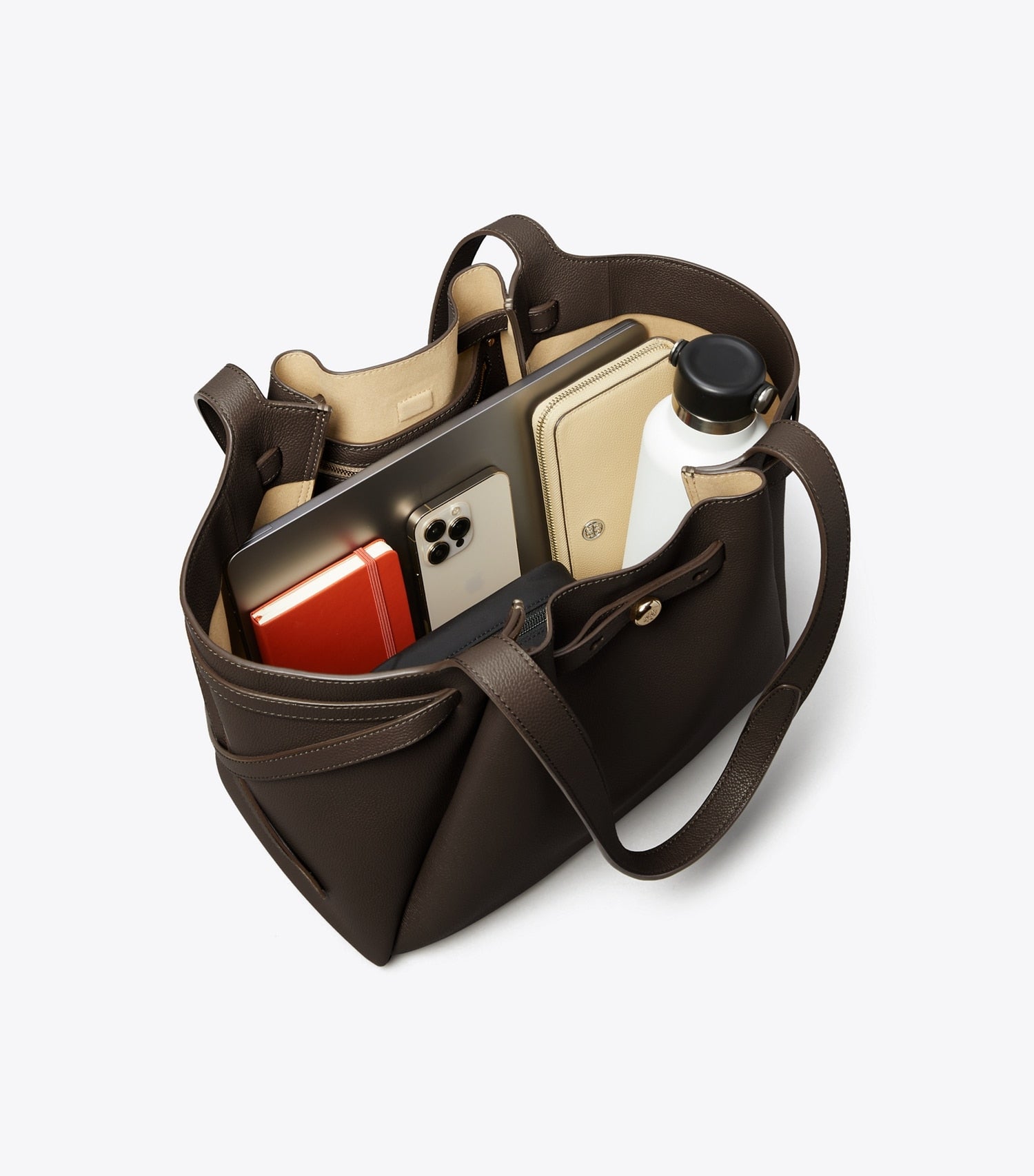 Tory Burch Romy Tote - Deep Brown