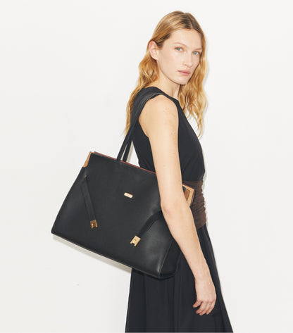Tory Burch Lee Radziwill Tote - Black