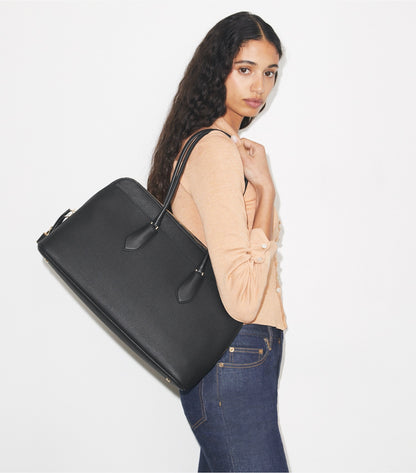 Tory Burch Lock Satchel - Black
