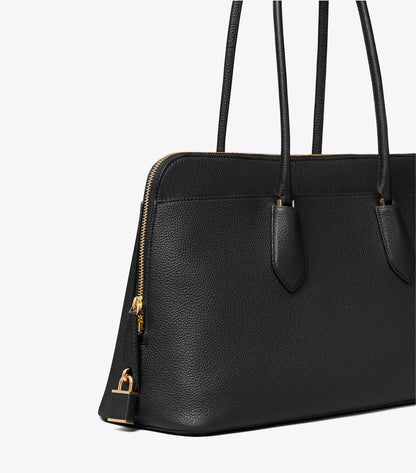 Tory Burch Lock Satchel - Black