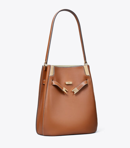 Tory Burch Lee Radziwill Bucket Bag - Aged Tan