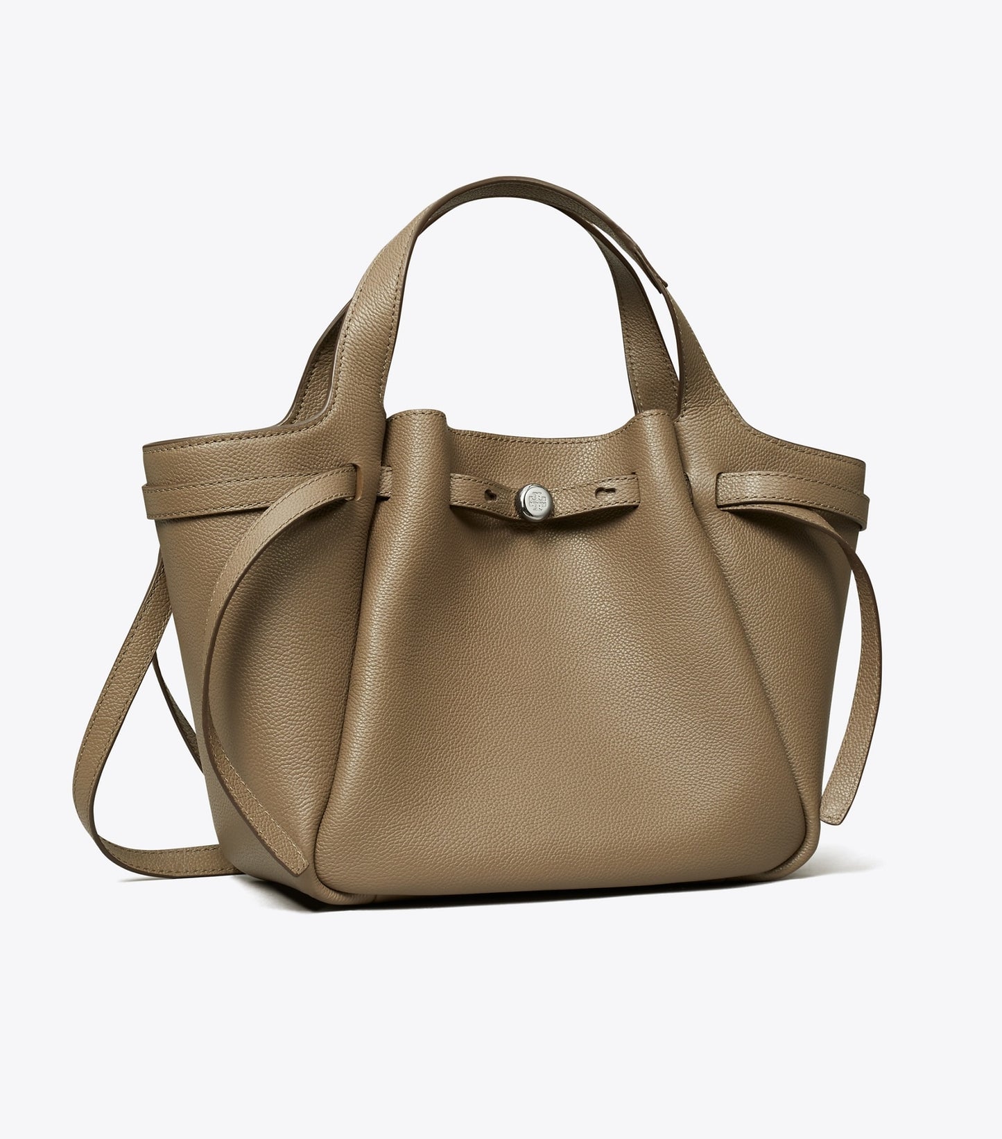 Tory Burch Small Leather Tote - Wild Mushroom