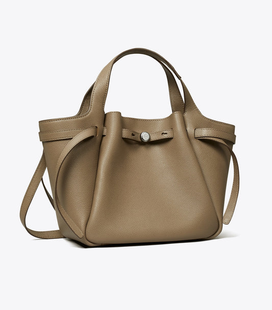 Tory Burch Small Leather Tote - Wild Mushroom
