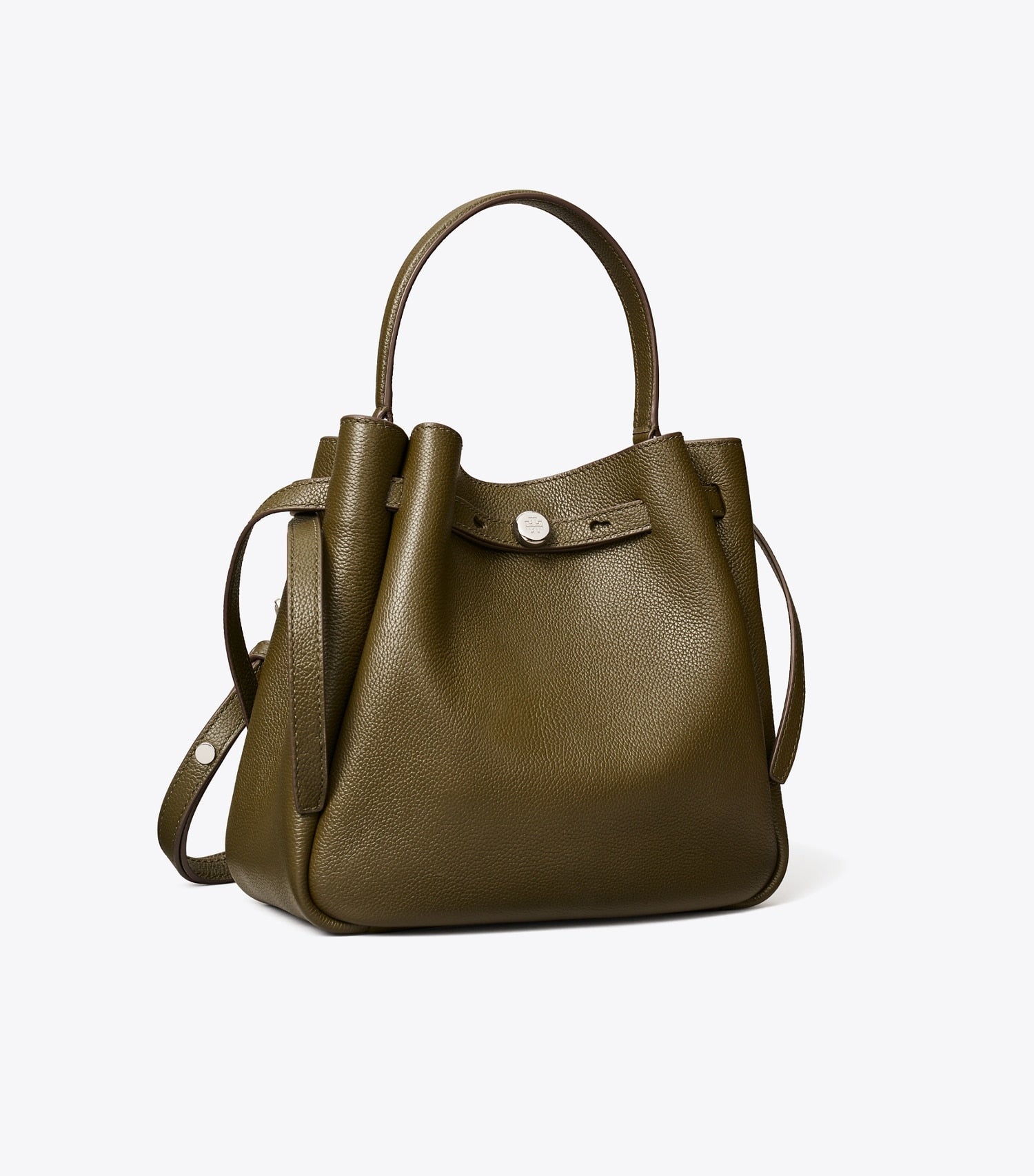 Tory Burch Romy Bucket Bag - Dark Olive
