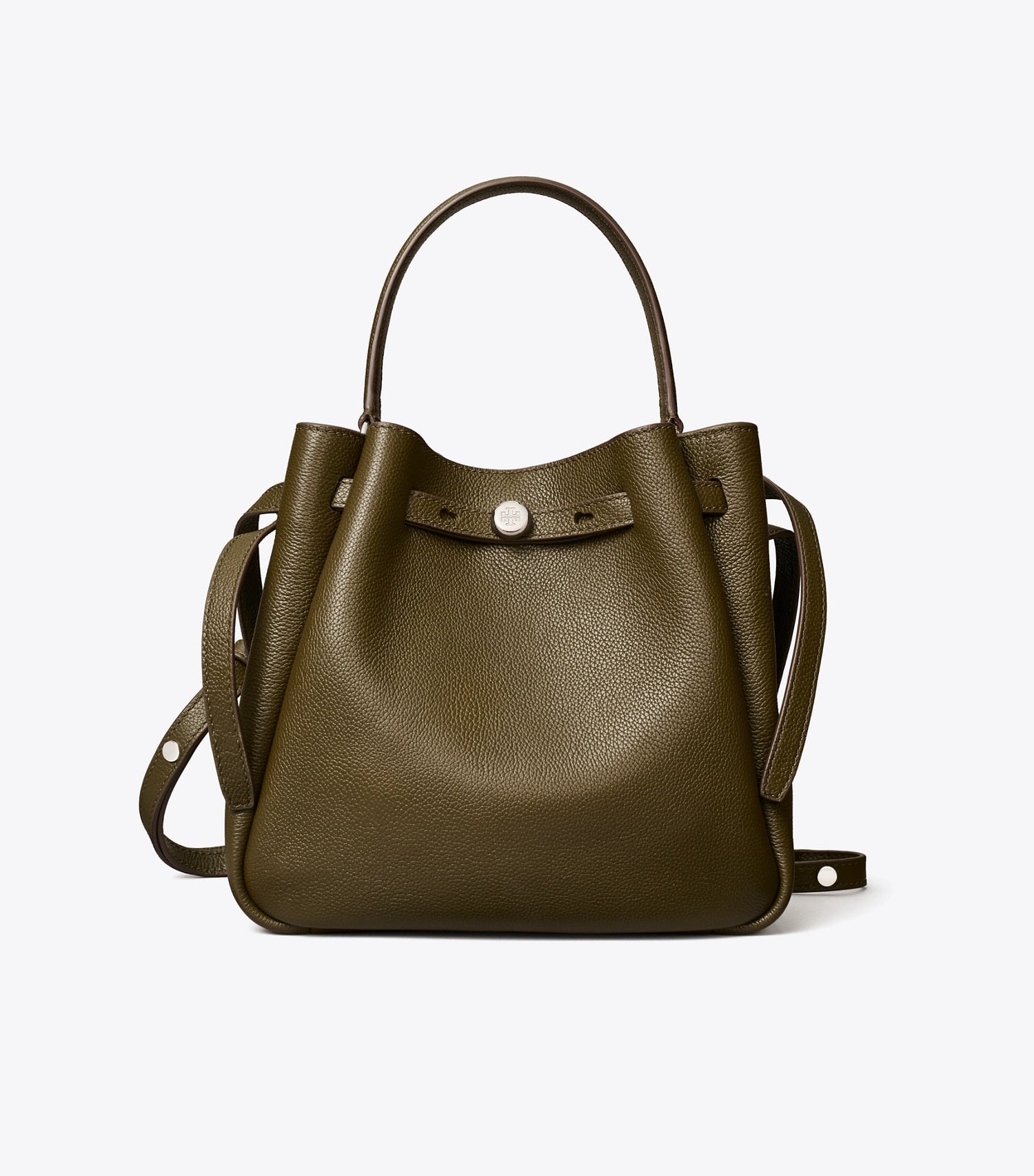 Tory Burch Romy Bucket Bag - Dark Olive