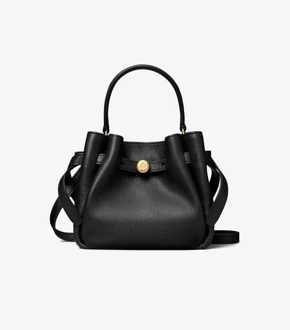 Tory Burch Mini Romy Bucket Bag - Black