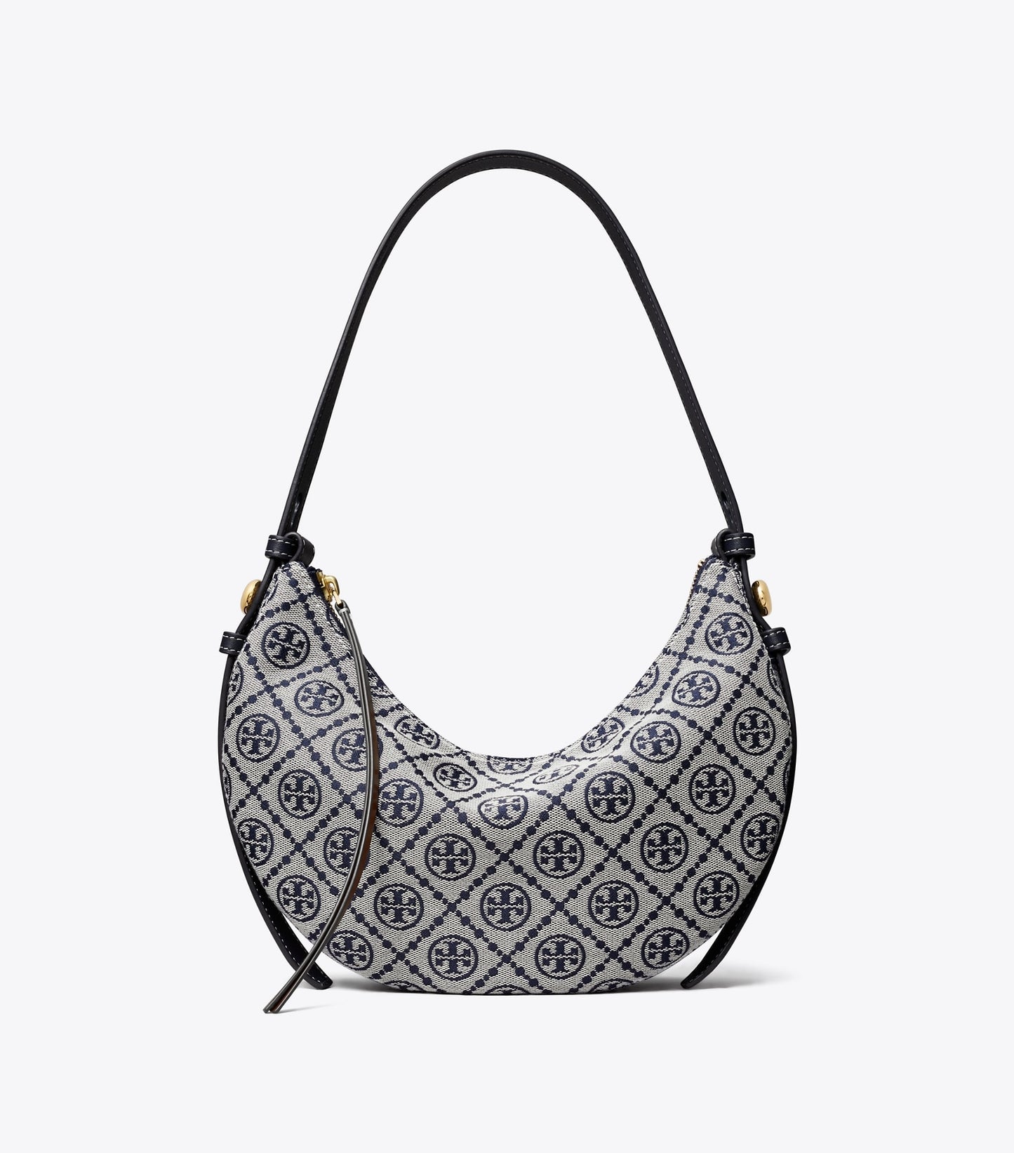 Tory Burch T Monogram Romy Half Moon Bag - Tory Navy