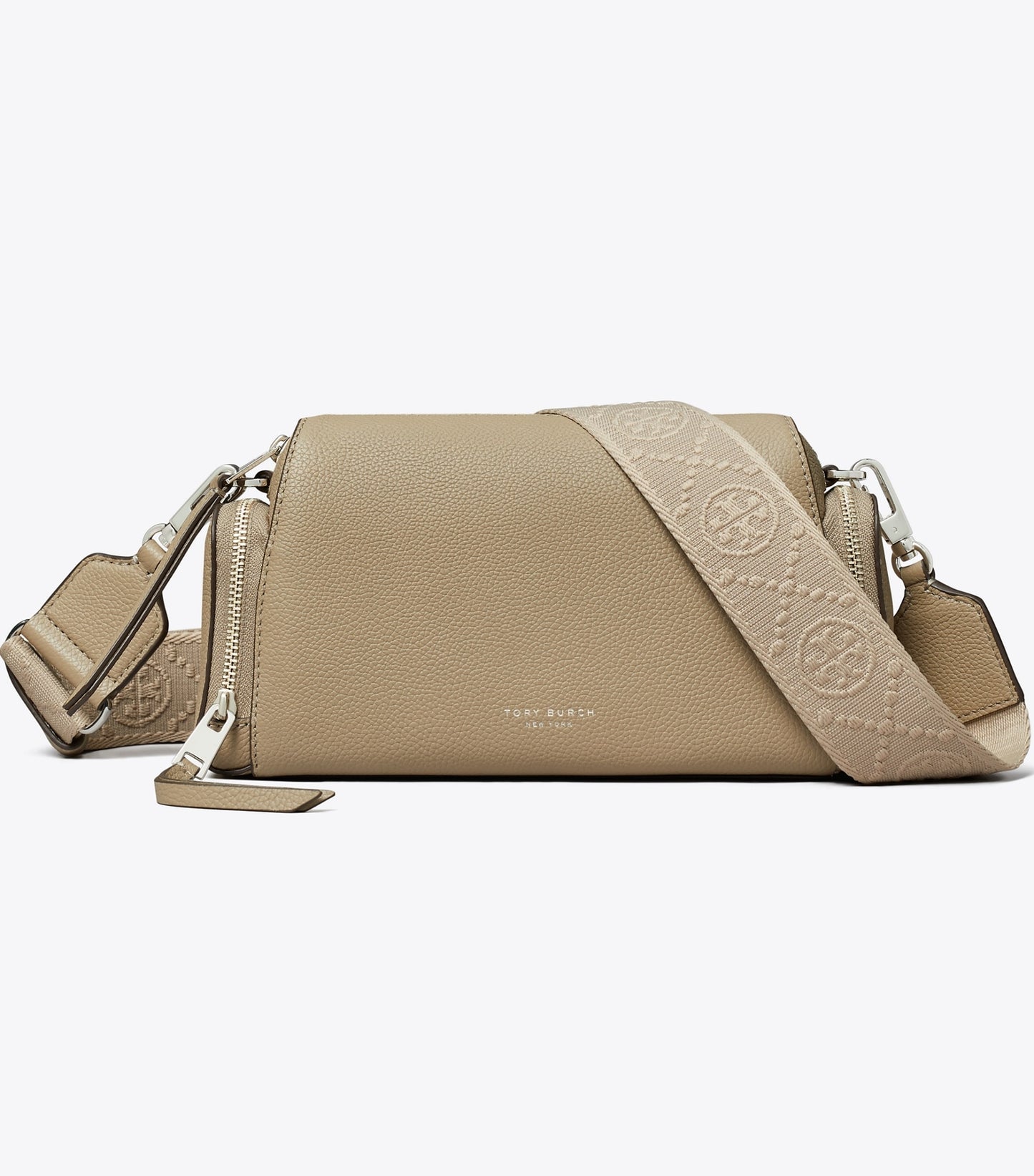 Tory Burch Perry Voyager Crossbody Bag - Soft Cement