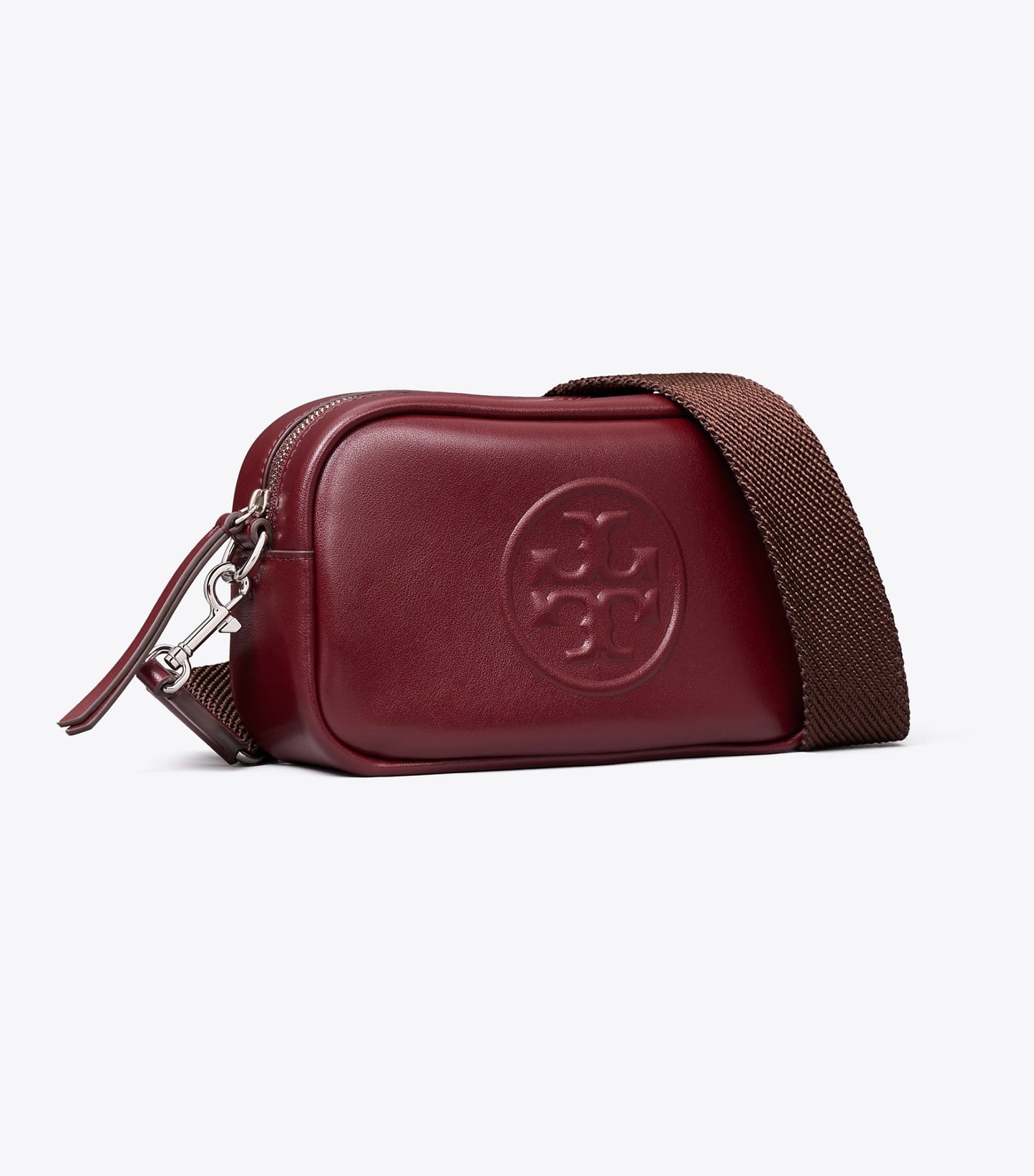 Tory Burch Mini Miller natuura™ Crossbody Bag - Merlot
