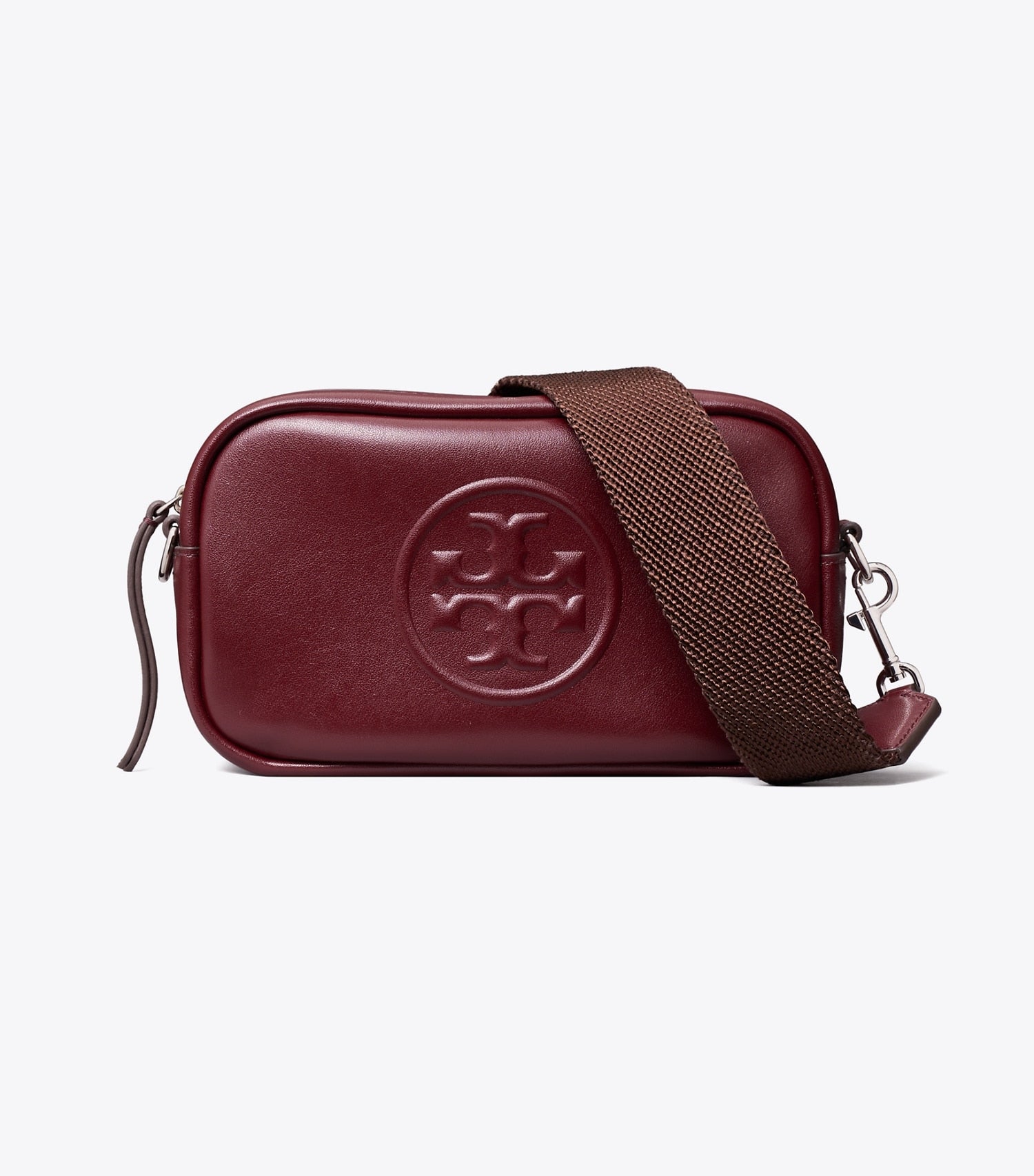 Tory Burch Mini Miller natuura™ Crossbody Bag - Merlot