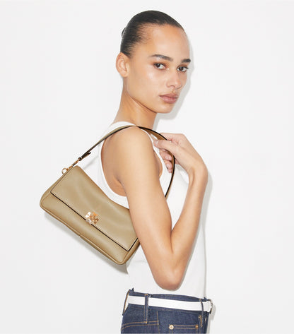 Tory Burch Small Charlie Shoulder Bag - Soft Cement