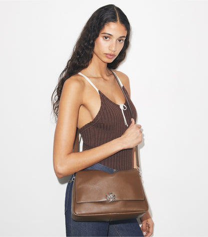 Tory Burch Charlie Shoulder Bag - Malt Brown