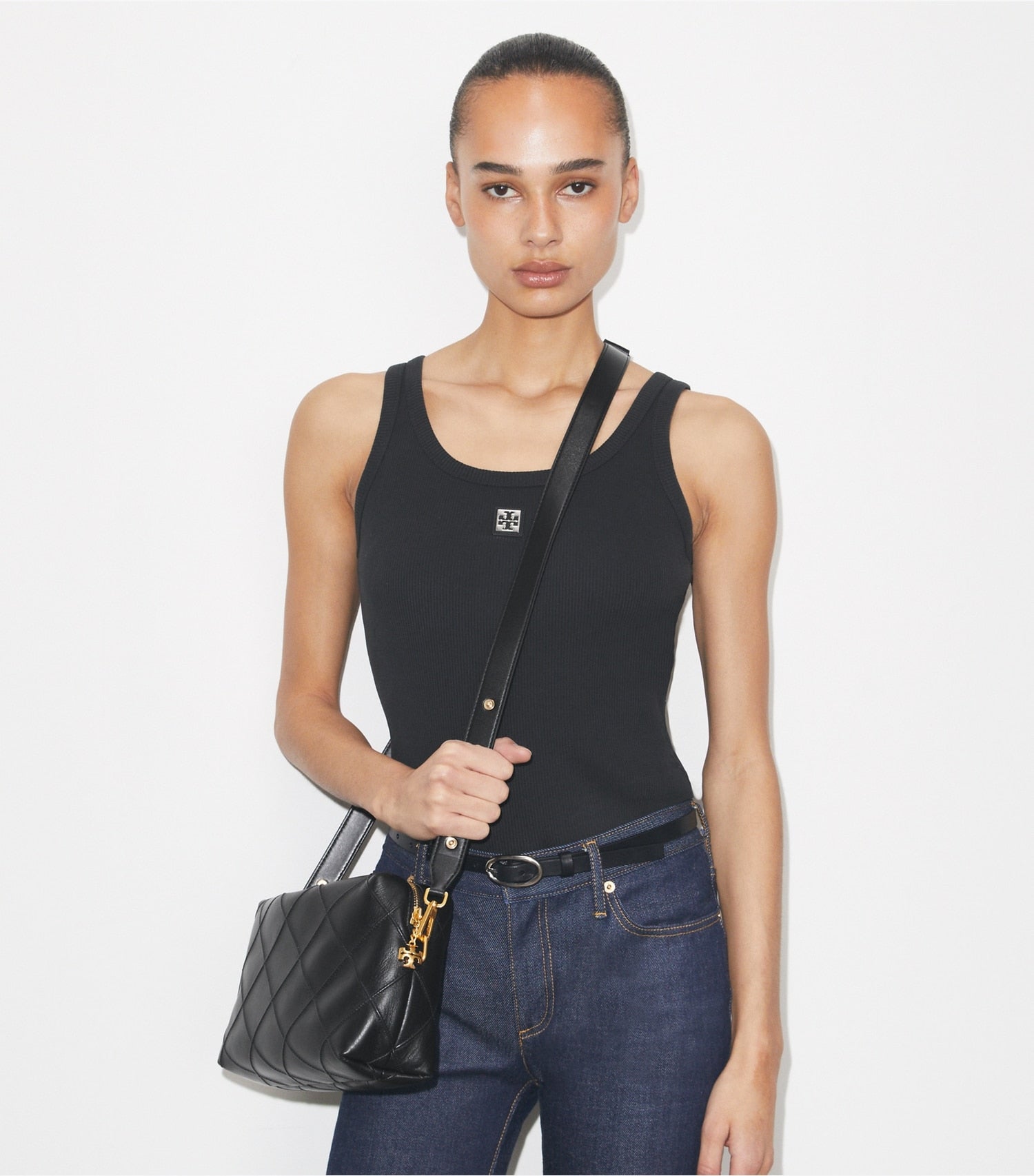 Tory Burch Large Fleming Soft Crossbody Bag - Black