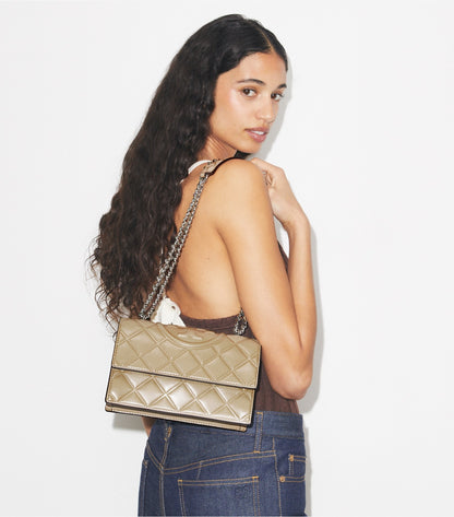 Tory Burch Small Fleming Shoulder Bag - Soft Cement