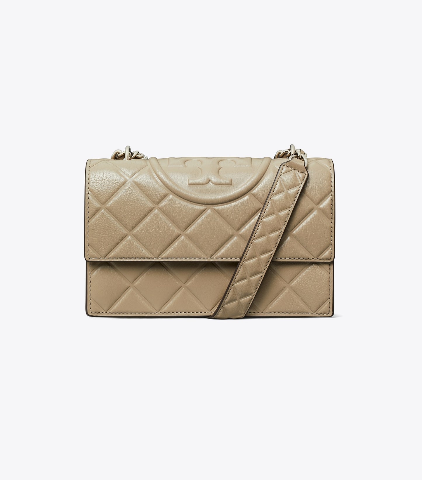 Tory Burch Small Fleming Shoulder Bag - Soft Cement